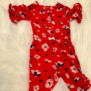 Red baby romper